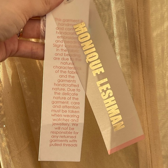 Y2K Deadstock Monique Leshman Coso Sheer Beeded Party Vegas Birthday Mini - Picture 5 of 8